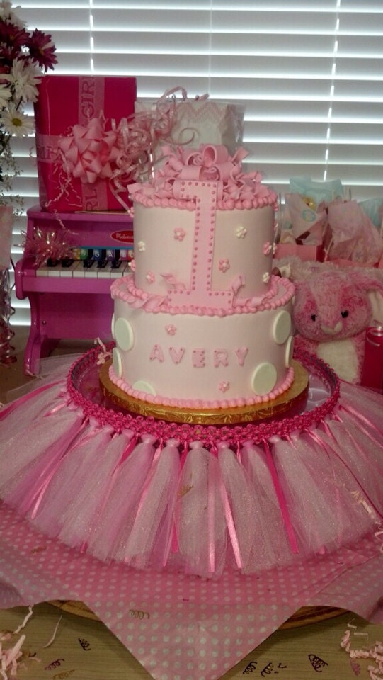 Pink Cake Stand Tutu by ThePolkaDottedRoom on Etsy