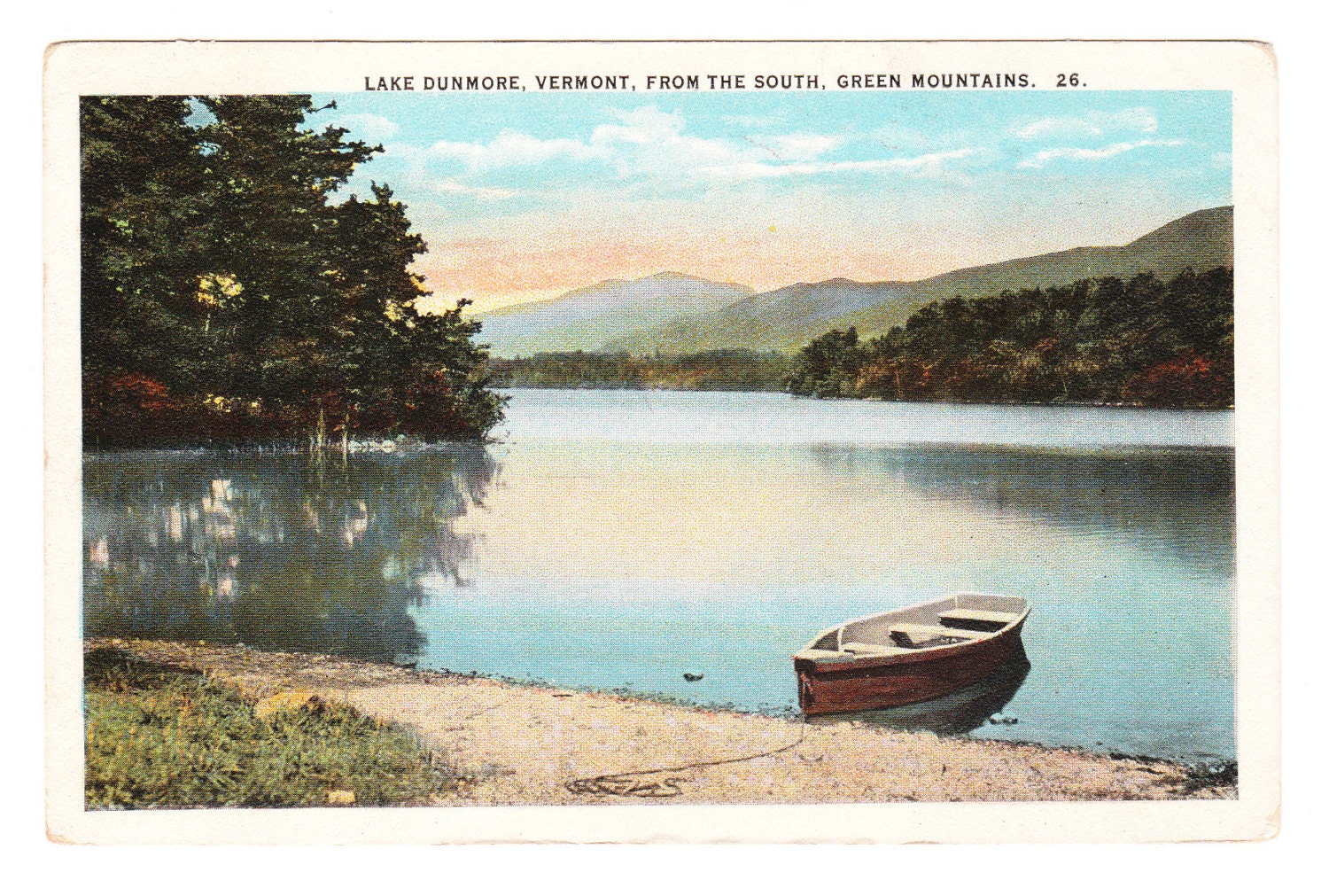 Vintage Vermont Postcard, Lake Dunmore - PicturesFromThePast