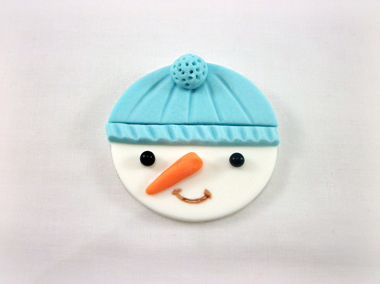 Winter Party Cupcake Fondant Toppers, Snowman Fondant Toppers, Christmas Cupcake,Winter Birthday, Winter BabyShower, Edible Topper-12 pcs Il_570xn