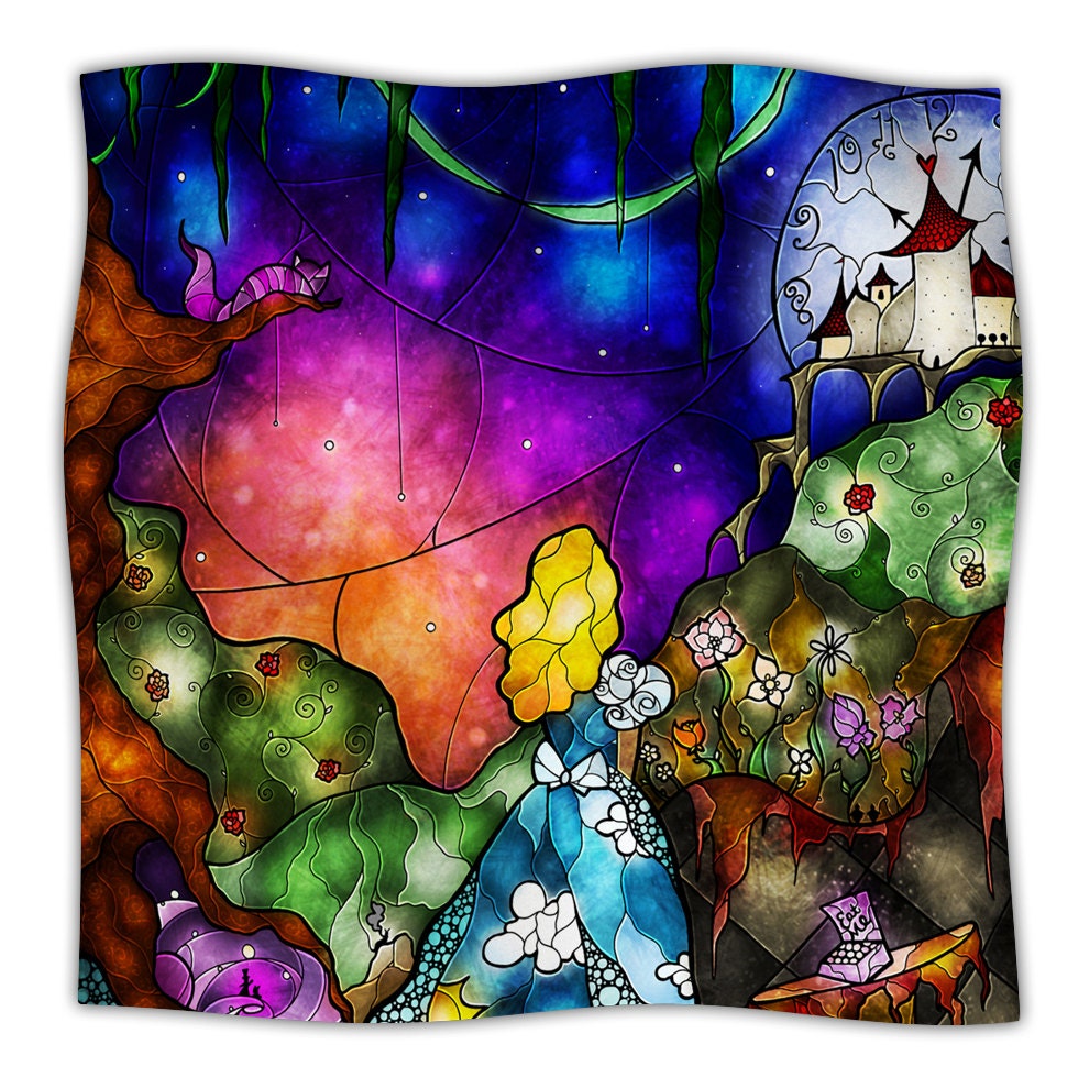 Fleece Throw Blanket Mandie Manzano Fairy Tale by KessInHouse