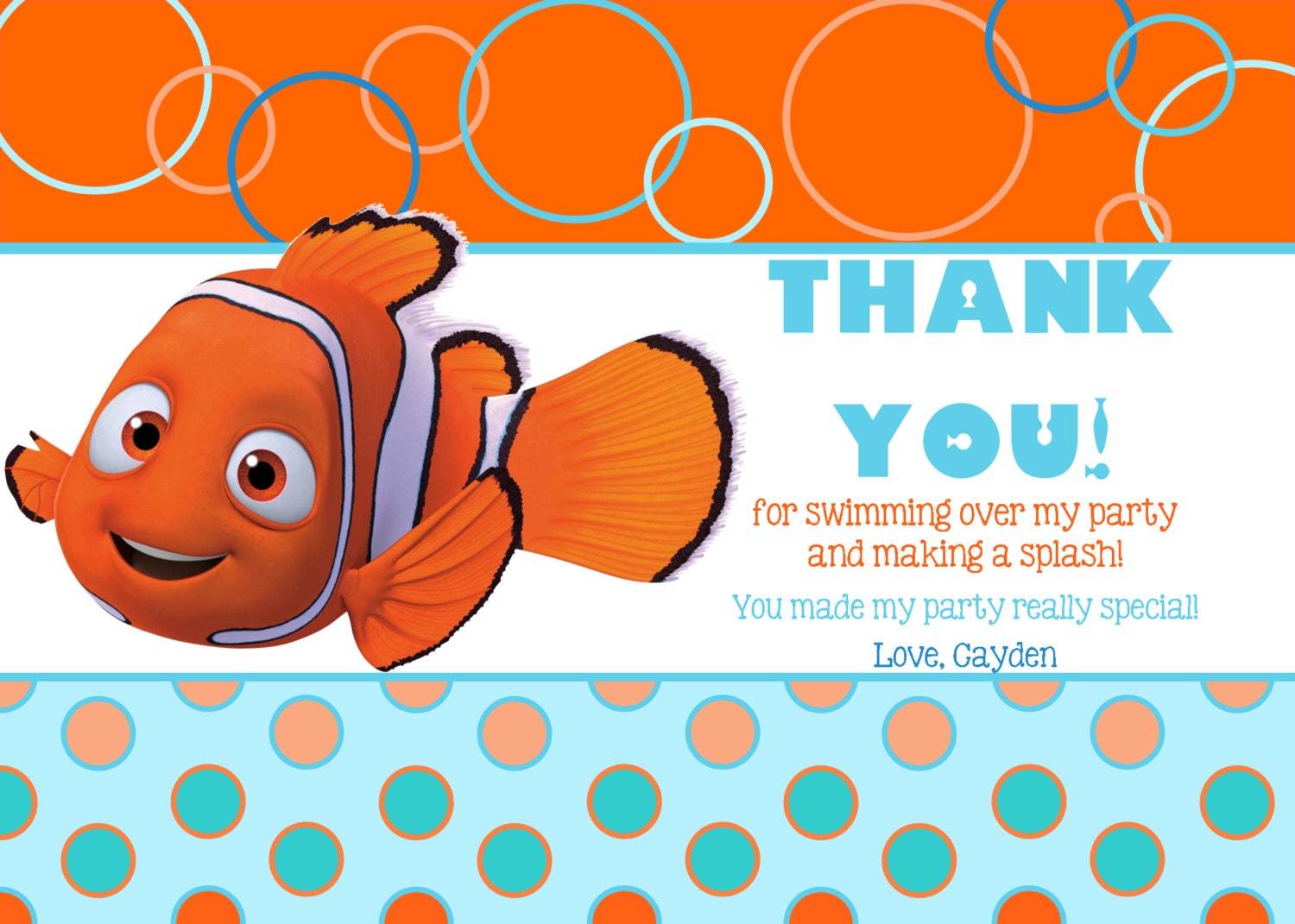Finding Nemo Cards Printable