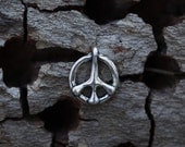 Remember Peace - Peace Sign Pendant in Sterling Silver