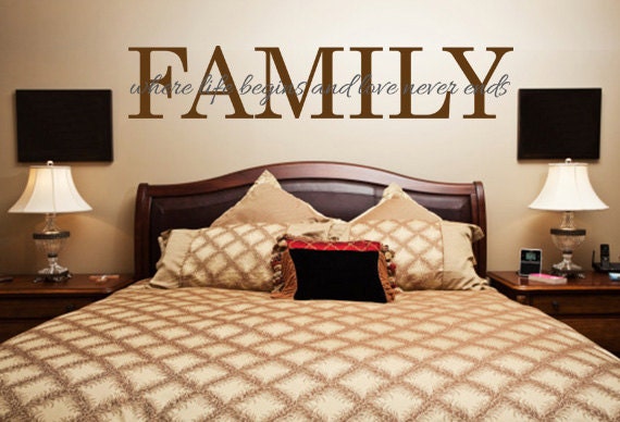 Family Wall Quotes. FAMILY. Where life begins. - CODE 022