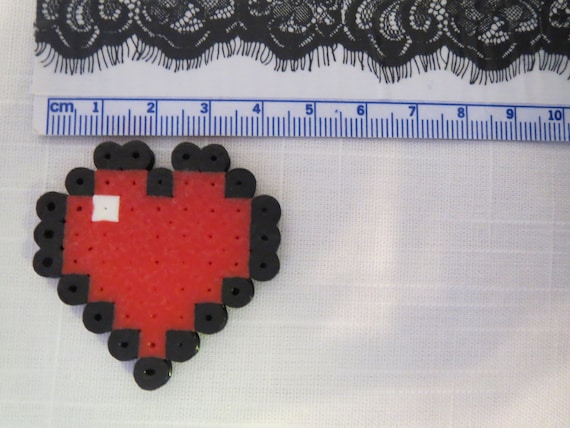 Items similar to Minecraft Perler Bead Heart on Etsy