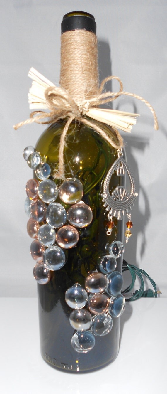 Items similar to wine bottle night light on Etsy