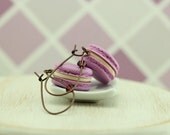 Lavender Macaron Earrings