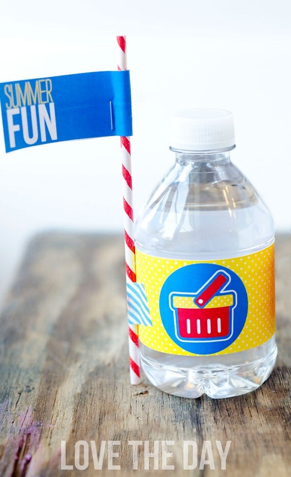 Summer Picnic Party PRINTABLE Drink Labels (INSTANT DOWNLOAD) by Love The Day Il_570xn