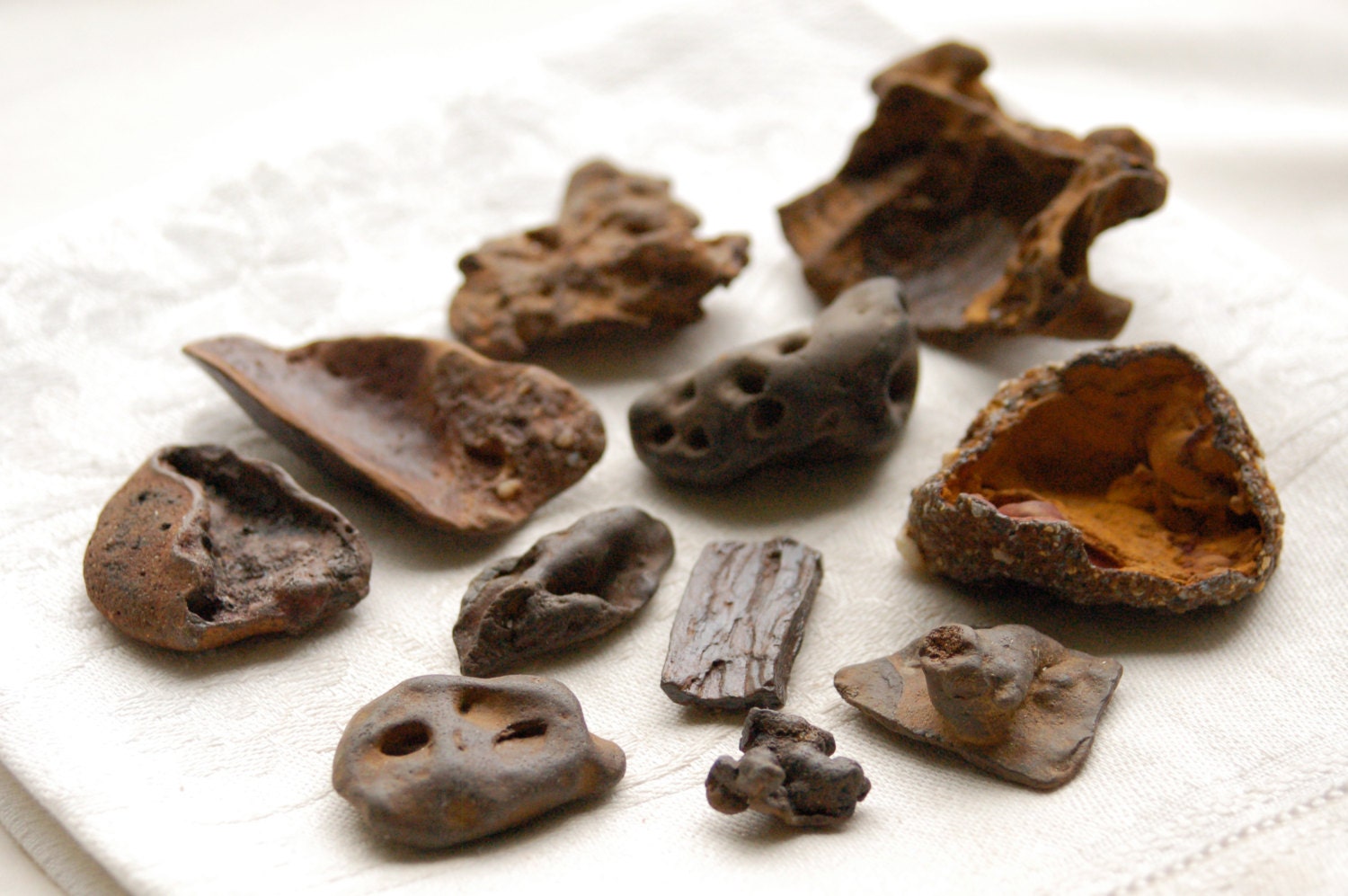 RESERVED for Anabella. 12 ironstone rock nodules by treasurehider