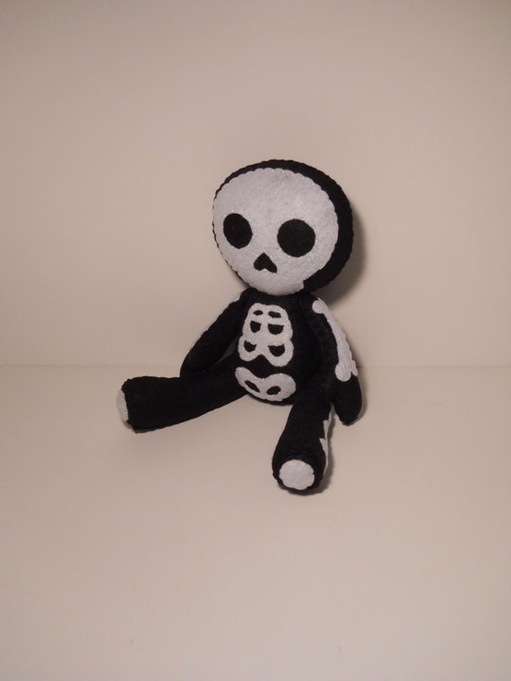 stuffed skeleton doll