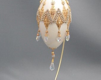 Stunning Faberge Style Decorated Egg of Vivid by NatalieOrigStudio