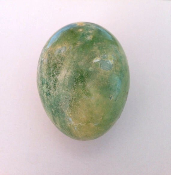 Green Mineral Egg    Home Decor Mineral Egg    By Godsofvintage