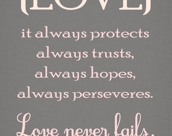 Popular items for love bible quote on Etsy