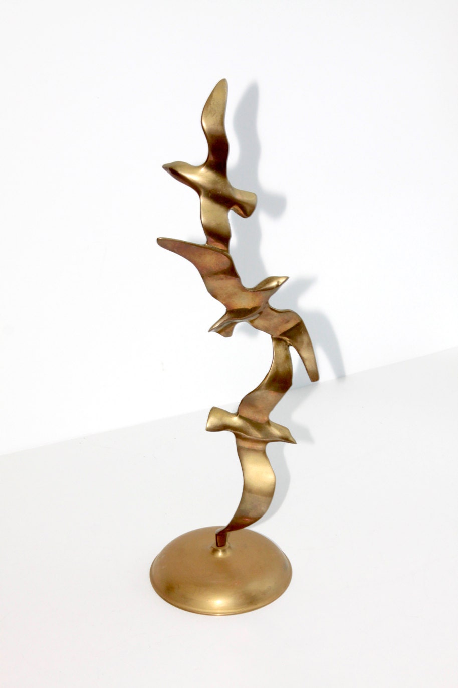 Retro Brass Seagull Sculpture made by Penco - Fleaosophy