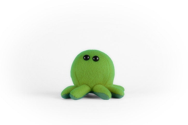 green octopus stuffed animal