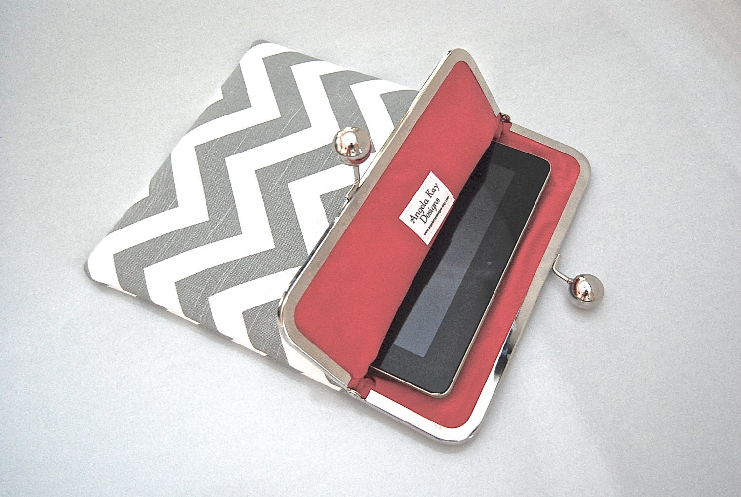 READY to SHIP Clutch Wallet Chevon Corn by angelakaydesigns