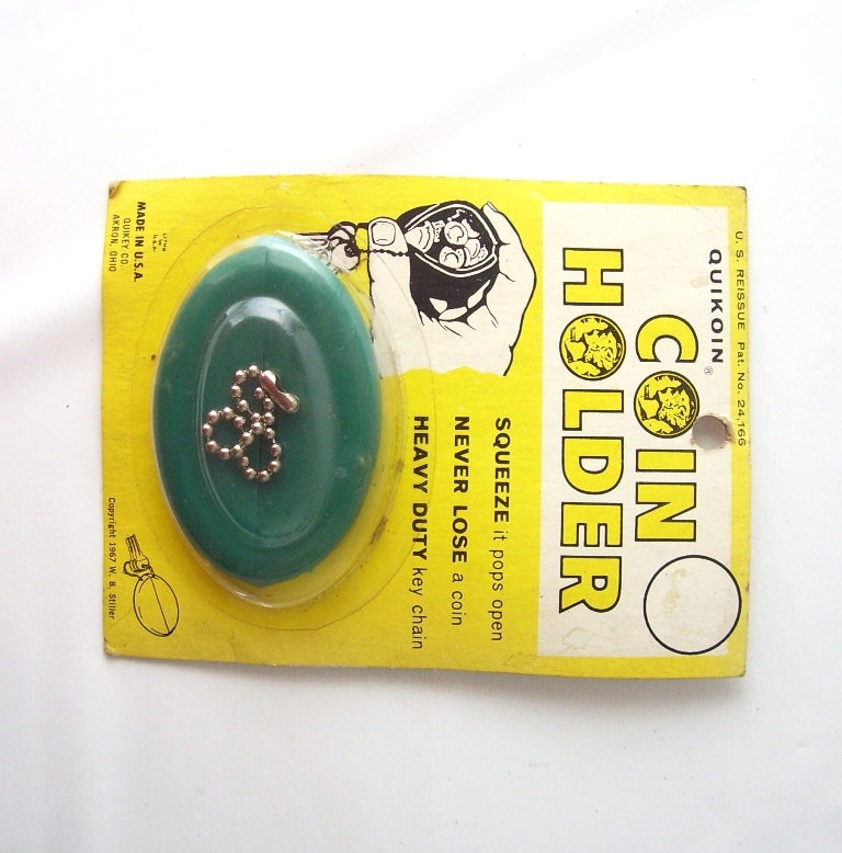 vintage rubber coin purse holder squeeze by RecycleBuyVintage