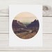 Southwest Desert Circular Format Photo 8"x10" Print - Spotted Wolf Canyon, Utah