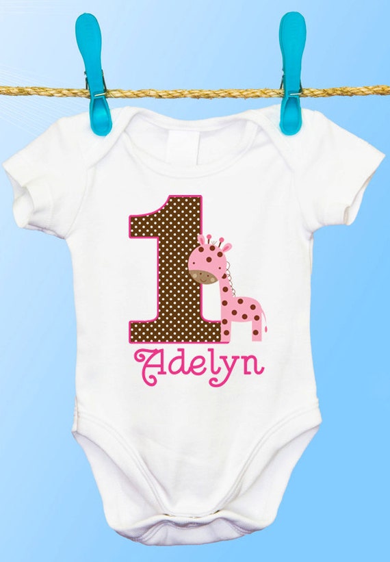 giraffe birthday shirt