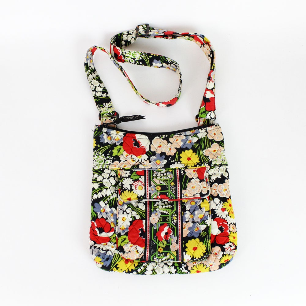 Vera Bradley floral bag  quilted sling purse