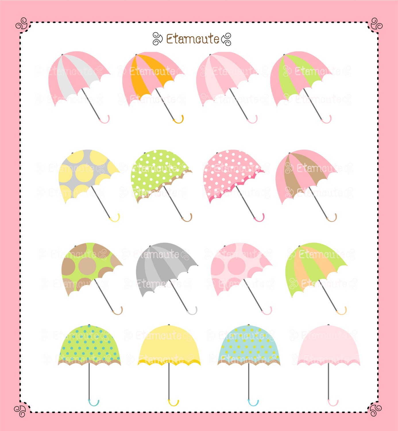 free baby shower umbrella clipart - photo #22