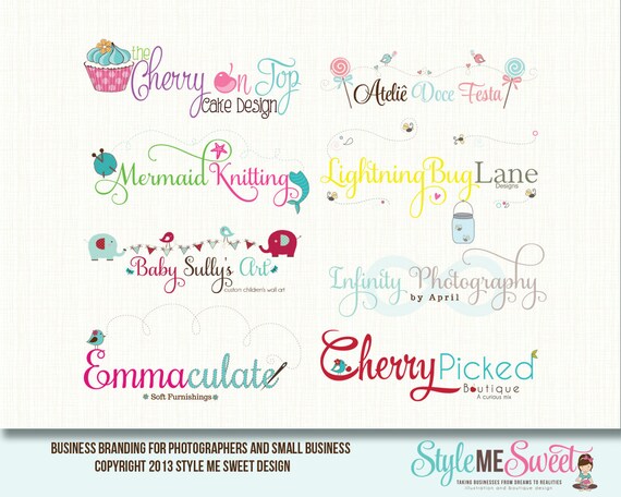Custom Logo Small Business Logo Design Small by stylemesweetdesign