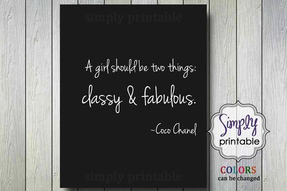 Classy and Fabulous Wall Print Il_570xn