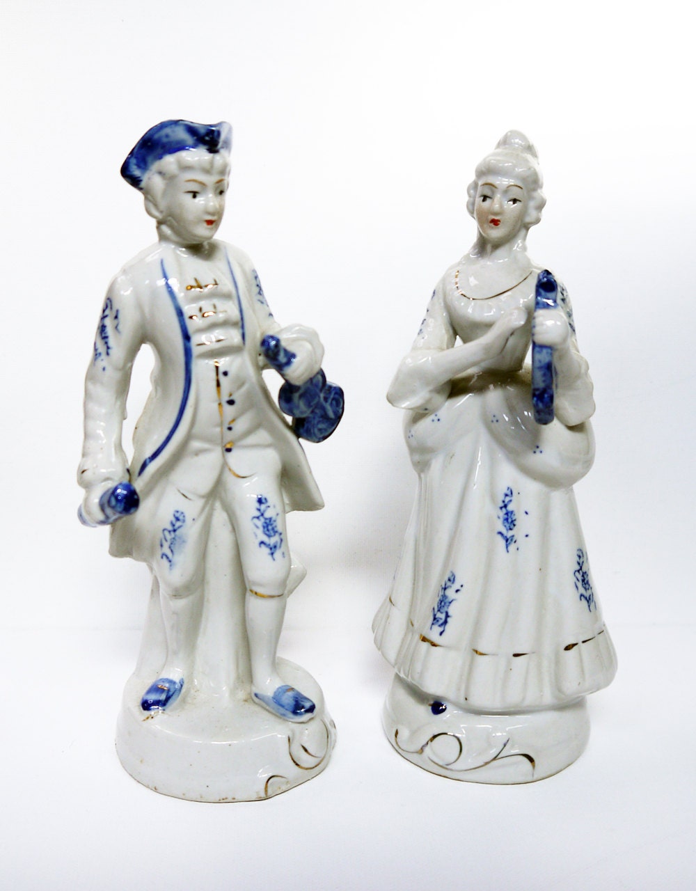 Musical Figurines Porcelain Couple by Yonks on Etsy