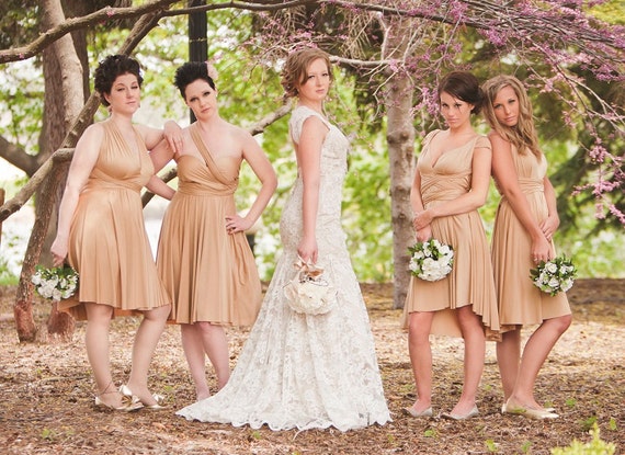 Convertible Bridesmaid Dresses by thejerseymaid on Etsy