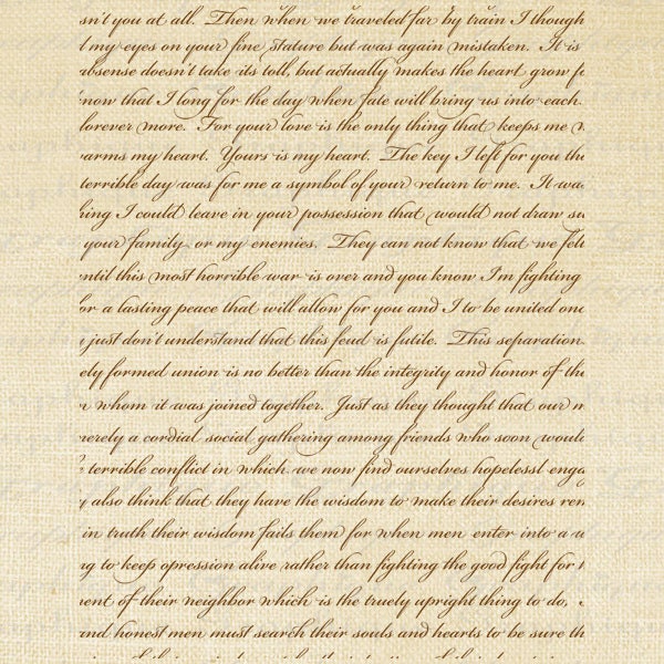 LOVE Letter Text Handwriting ENGLISH Digital door graphiquesepia
