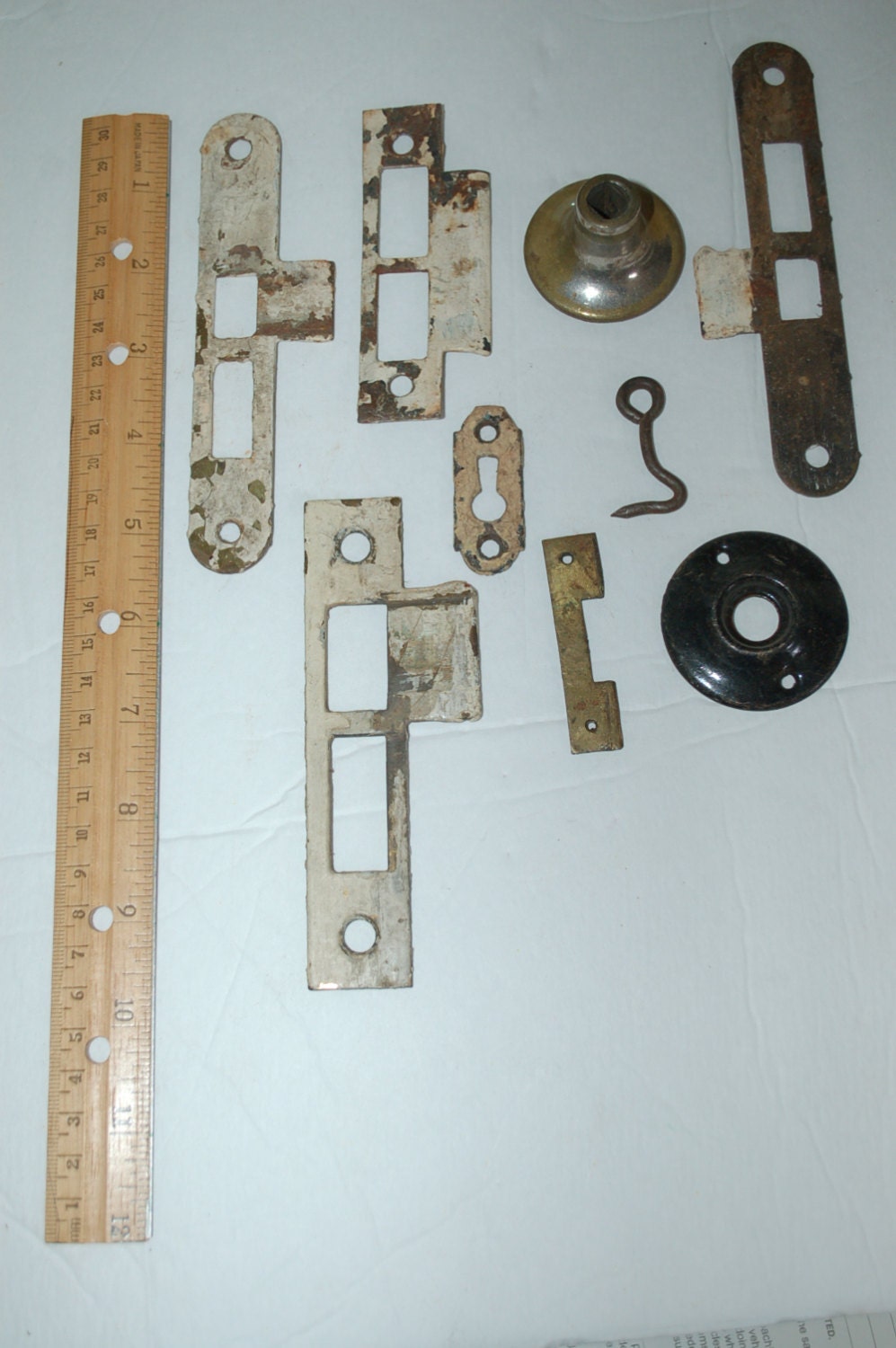 Items Similar To Vintage Door Lock Mechanism Parts On Etsy