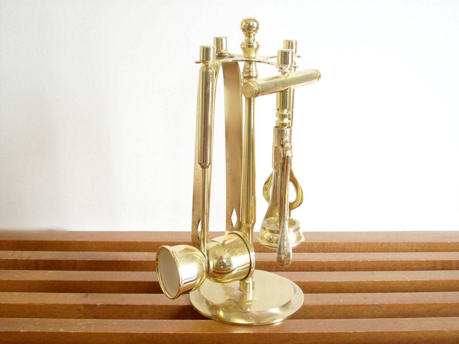 Vintage Brass Bar Tools with Caddy by tatterandfray on Etsy