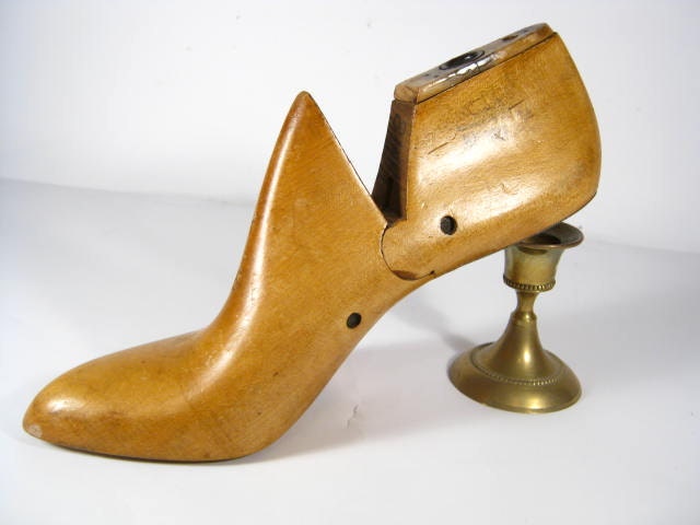 Dames Vintage haut talon chaussure bois moule par PherdsFinds