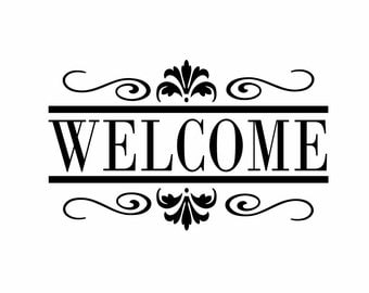 Popular items for welcome wall quote on Etsy