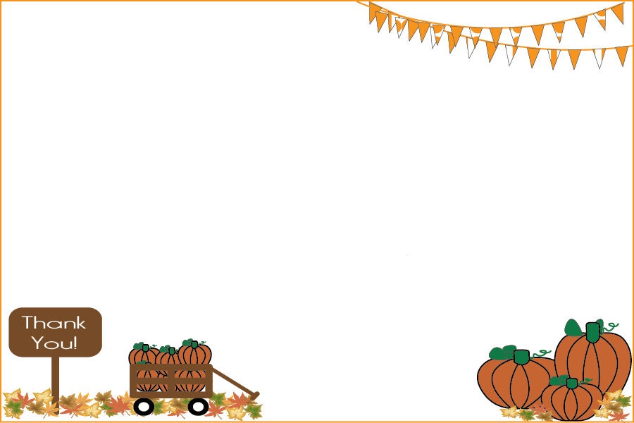 INSTANT DOWNLOAD Printable Fall Thank You Cards...by Party Like Paula Il_570xn