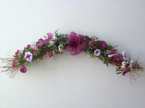 items similar to twig swag silk floral magenta white plum items similar to twig swag silk floral magenta white plum