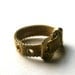 Belt Buckle Ring Vintage Adjustable Metal Mesh Band