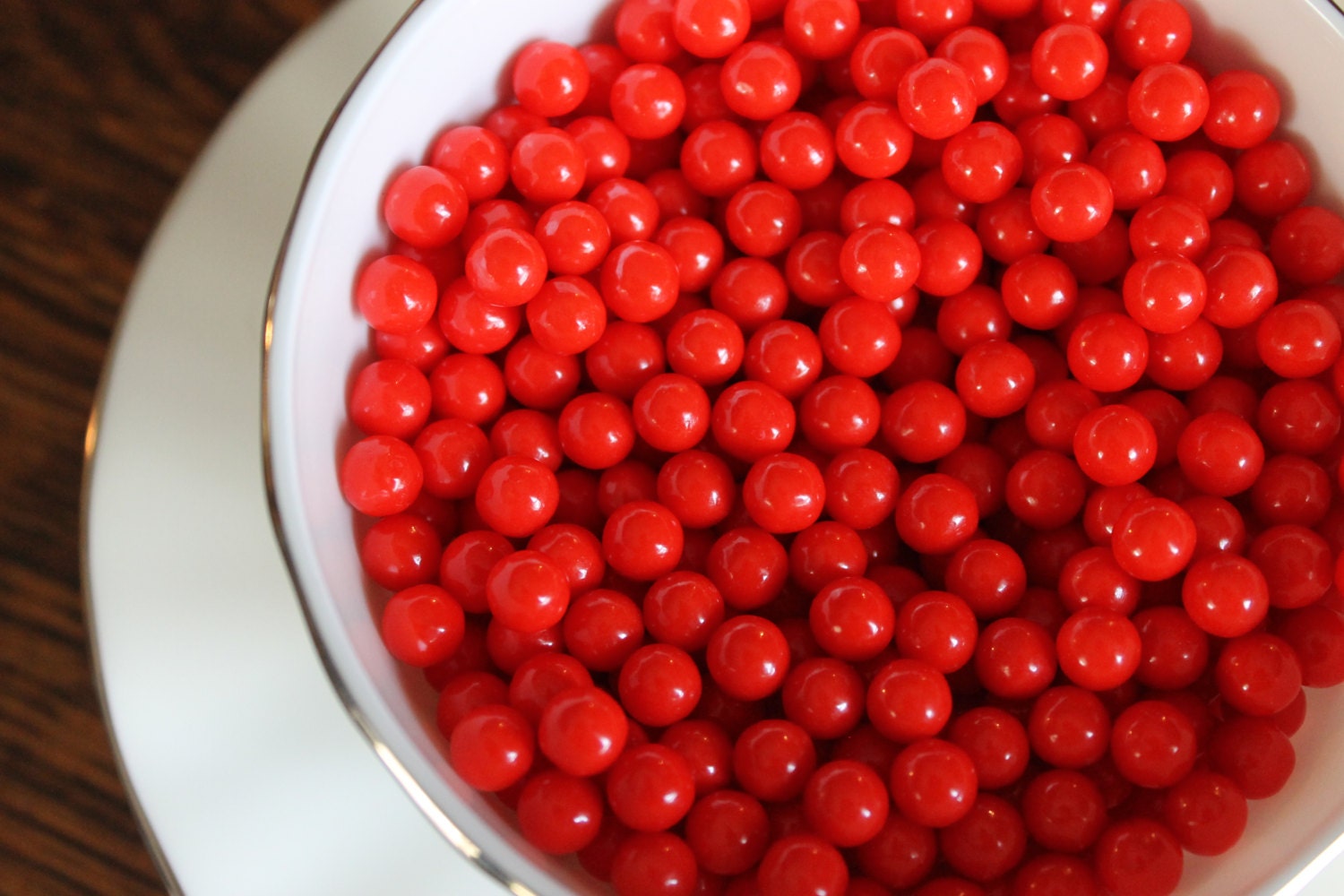 Sprinkles: Red 7 mm Sugar Pearls for cupcakes, cookies, cake decorating, bridal showers or weddings Il_570xn