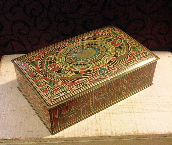 Coveted Vintage Canco Beautebox Tin Box Egypt by tinprincess