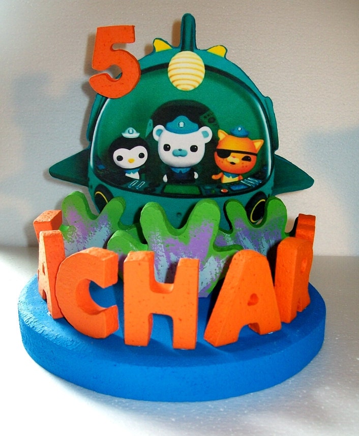 OCTONAUTS Boys 3D Custom Cake Topper PERSONALIZED by TishToppers