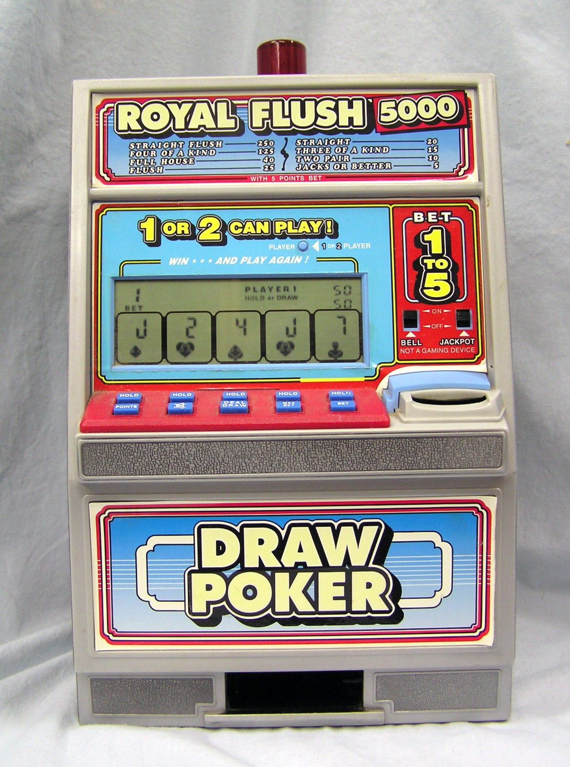 Radio Shack DRAW POKER Casino 12.5 Slot by MermeowTreasures