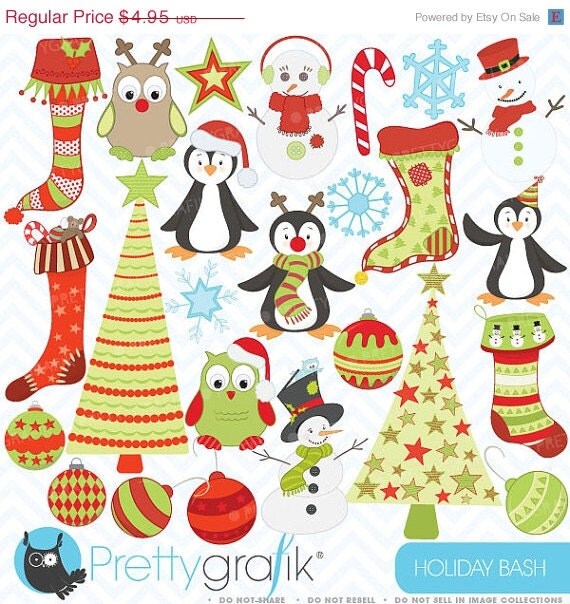 70% OFF SALE holiday christmas clipart, commercial use, vector graphics, digital clip art, digital images - CL403 Il_570xn
