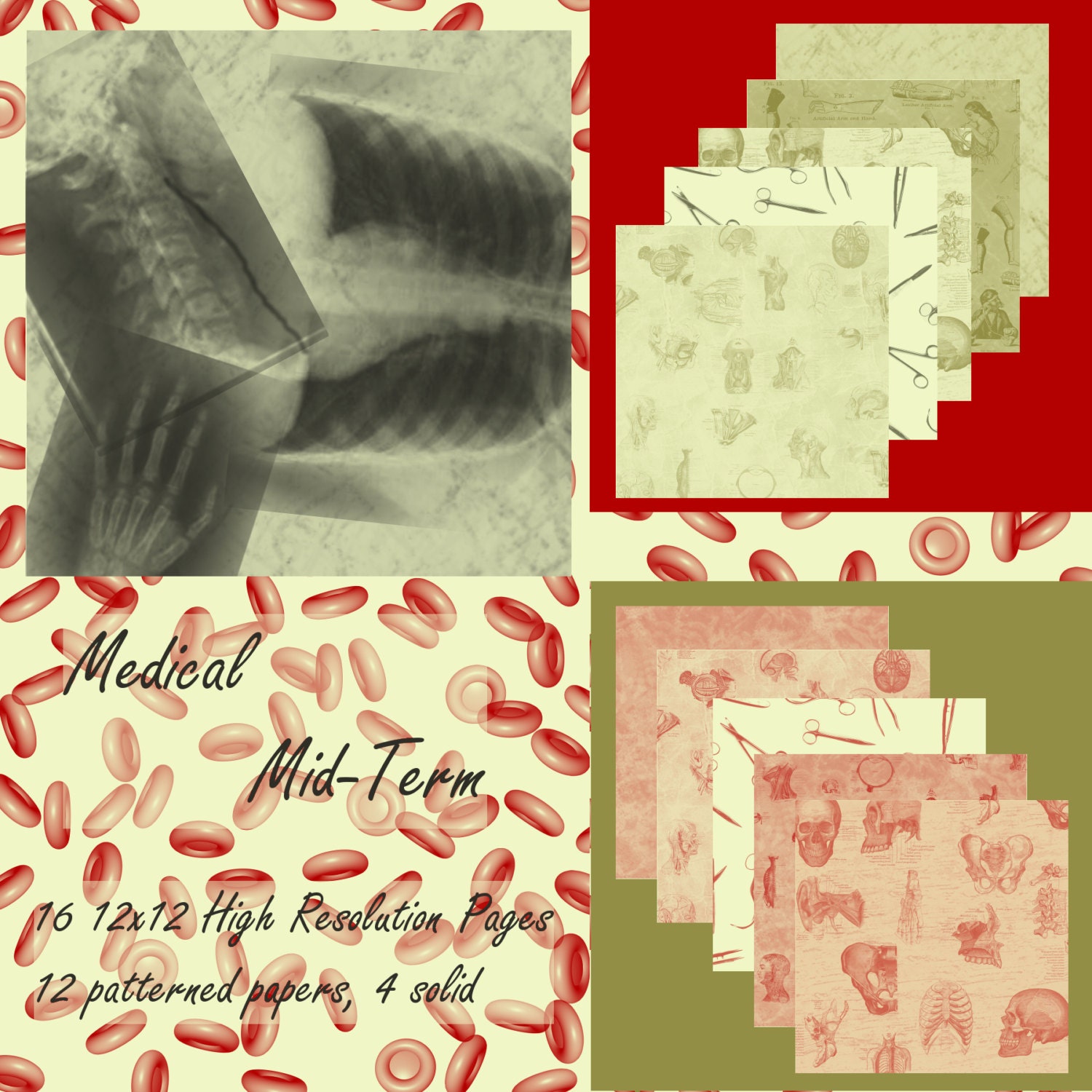 Medical MidTerm 12x12' digital scrapbook by CreatingAmidstChaos
