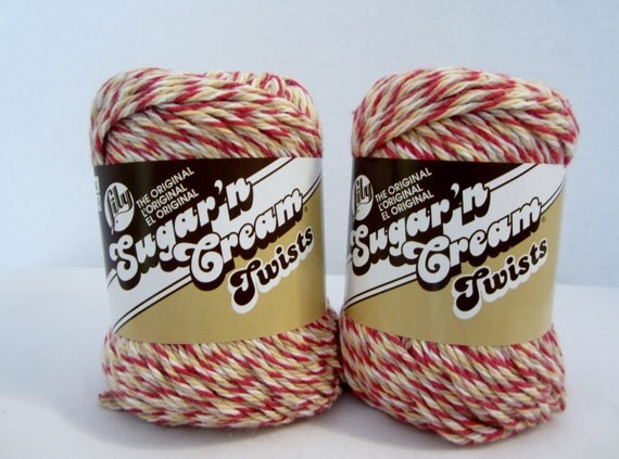 Cotton Yarn Lily Sugar N Cream Yarn Twists by ZigZagZella on Etsy