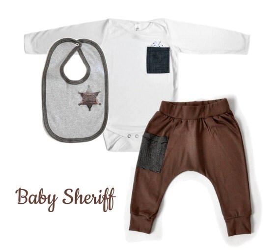 Items similar to Baby Halloween Costume Sheriff Set on Etsy