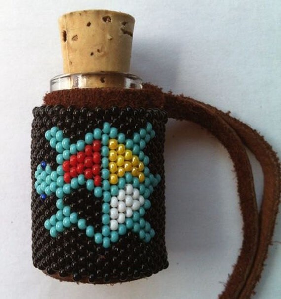 Native American Beaded Medicine Bottle Prayer by NativeCooperative