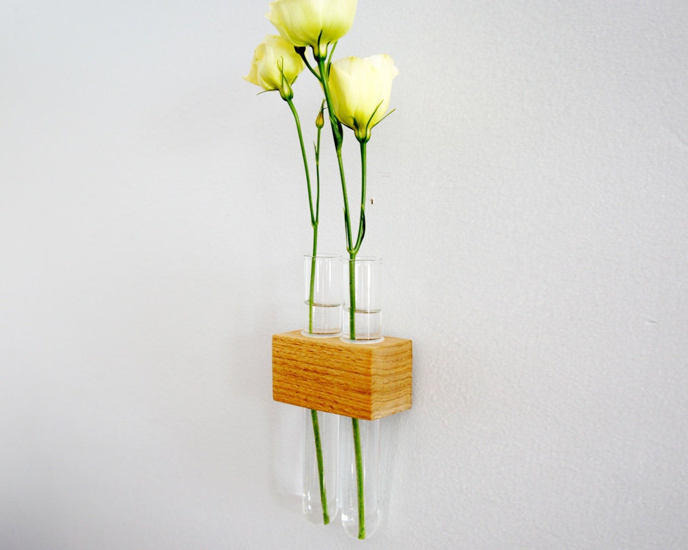 Hanging Test Tube Flower Bud Vase by MossTwig on Etsy