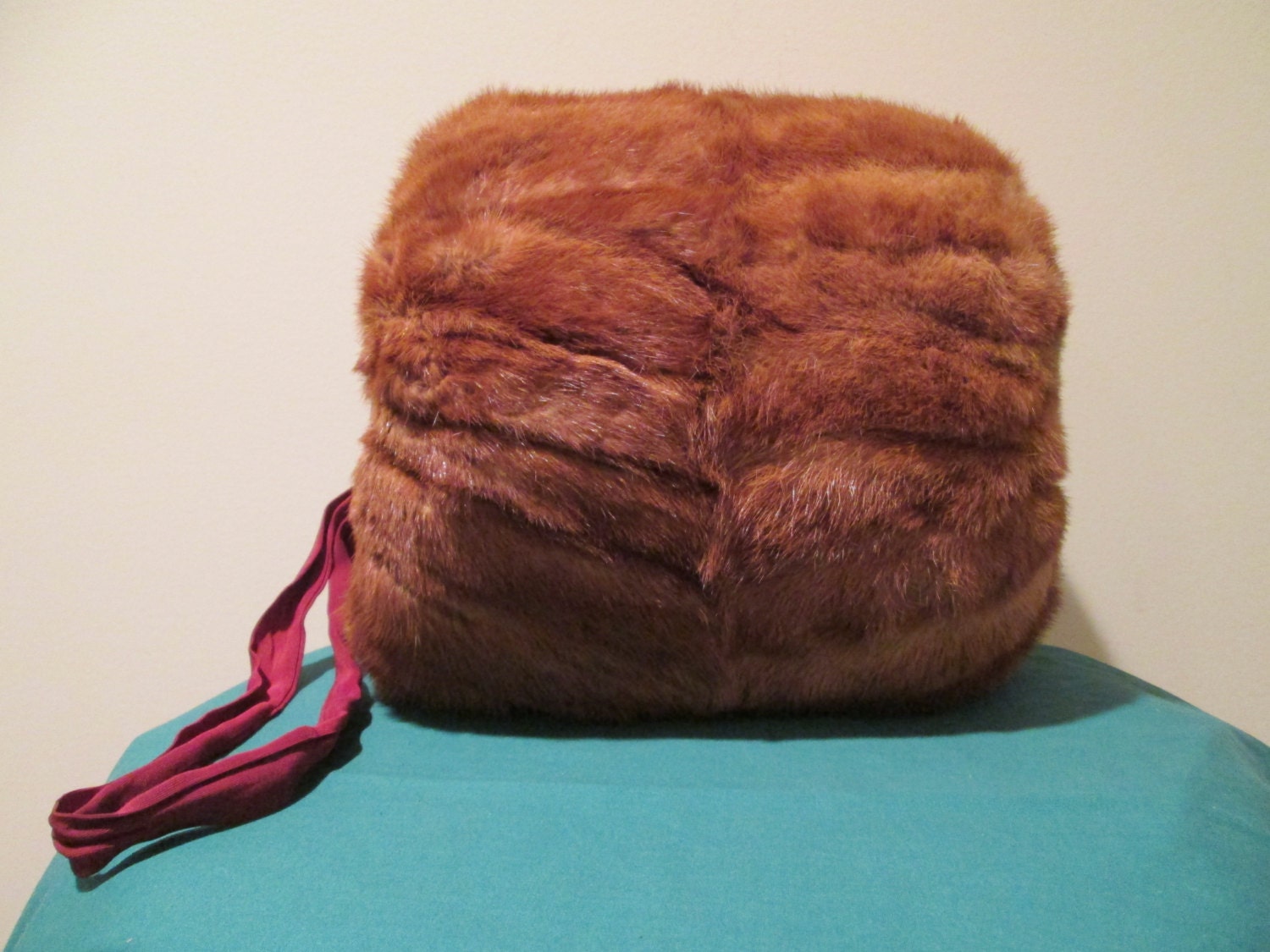 Vintage Mink Fur Muff Mink Fur Hand Warmer Mink by MenagerieMall