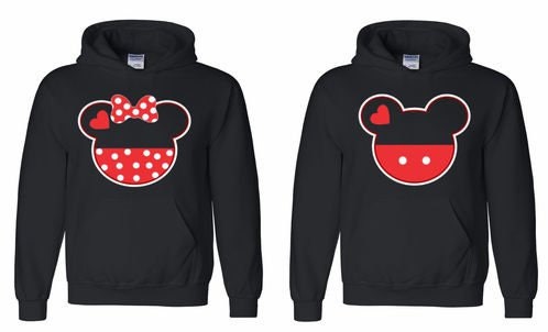 perfect match disney couple hoodies