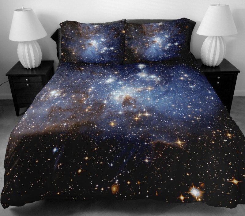 Galaxy bedding set two sides printing galaxy twin by Tbedding
