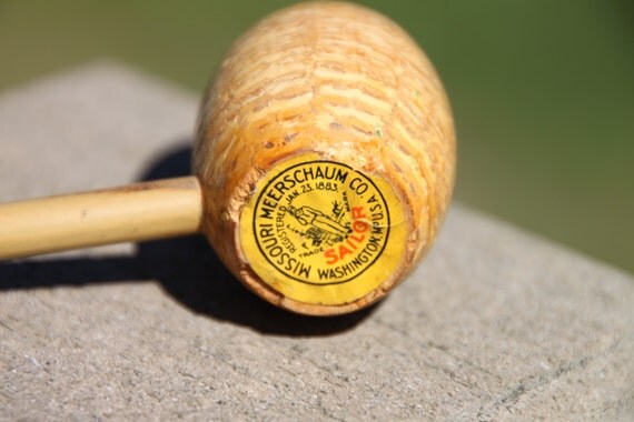 Unsmoked Antique Missouri Meerschaum Corn Cob by thingsneedahome